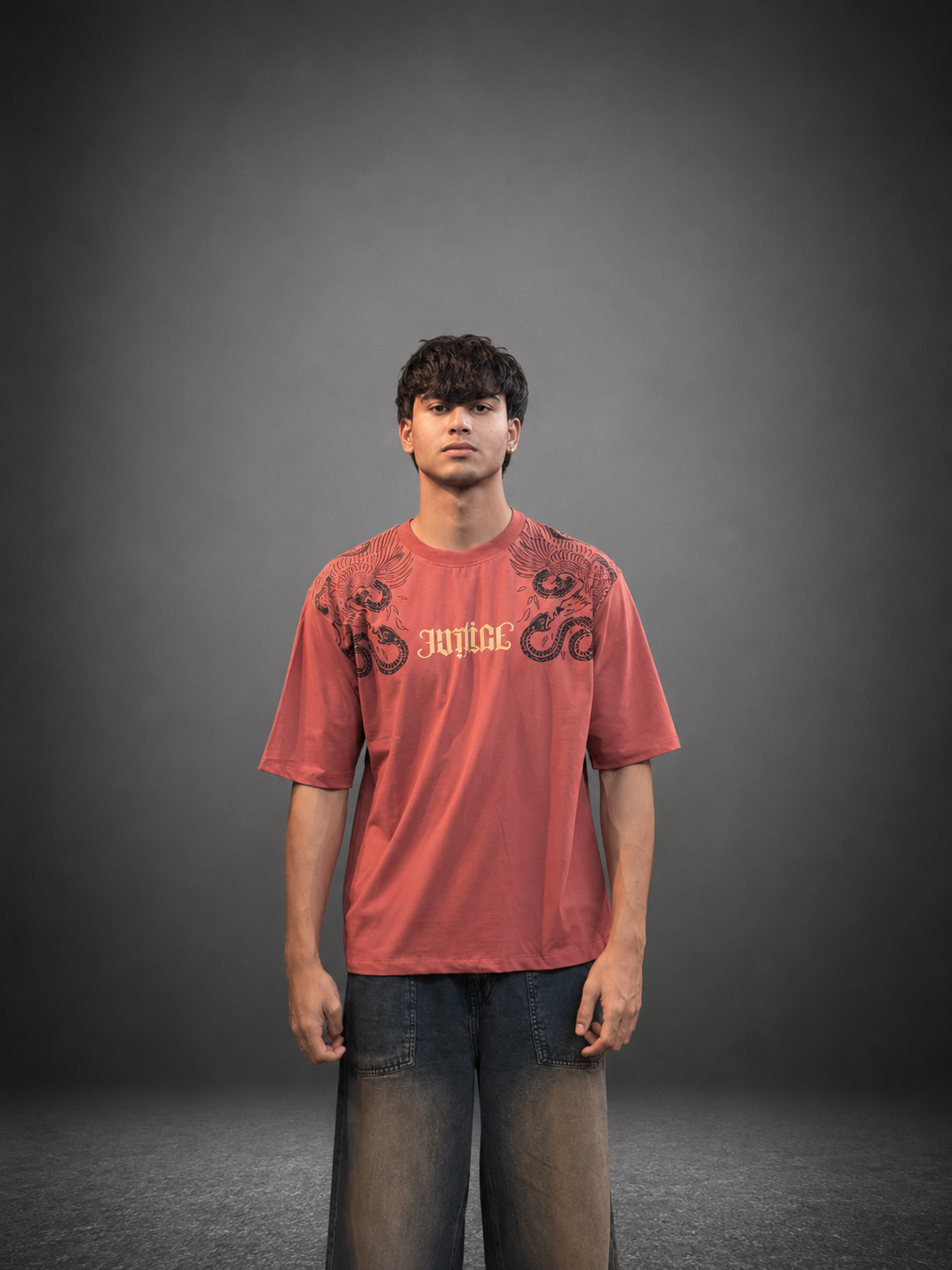 Inferno Oversized Graphic T-Shirt