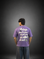 Vintage Oversized Graphic T-Shirt – Royal Purple