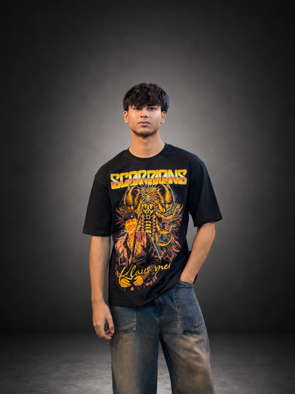 Scorpions – Klaus Meine Oversized T-Shirt by Sinful Act