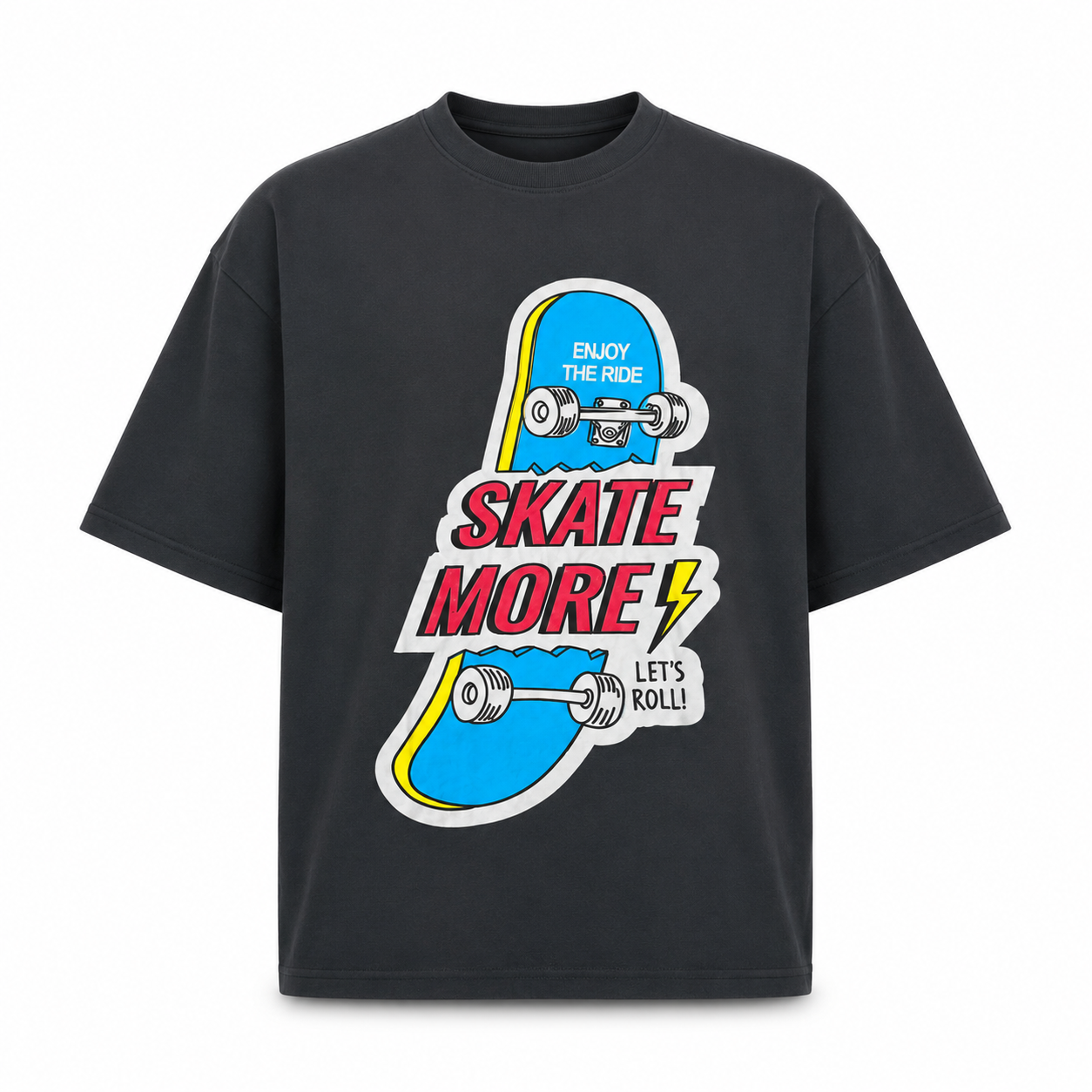 Skate More Oversized Graphic Tee