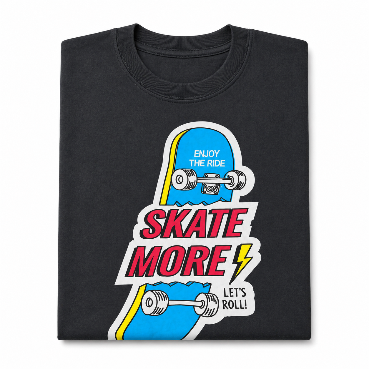 Skate More Oversized Graphic Tee