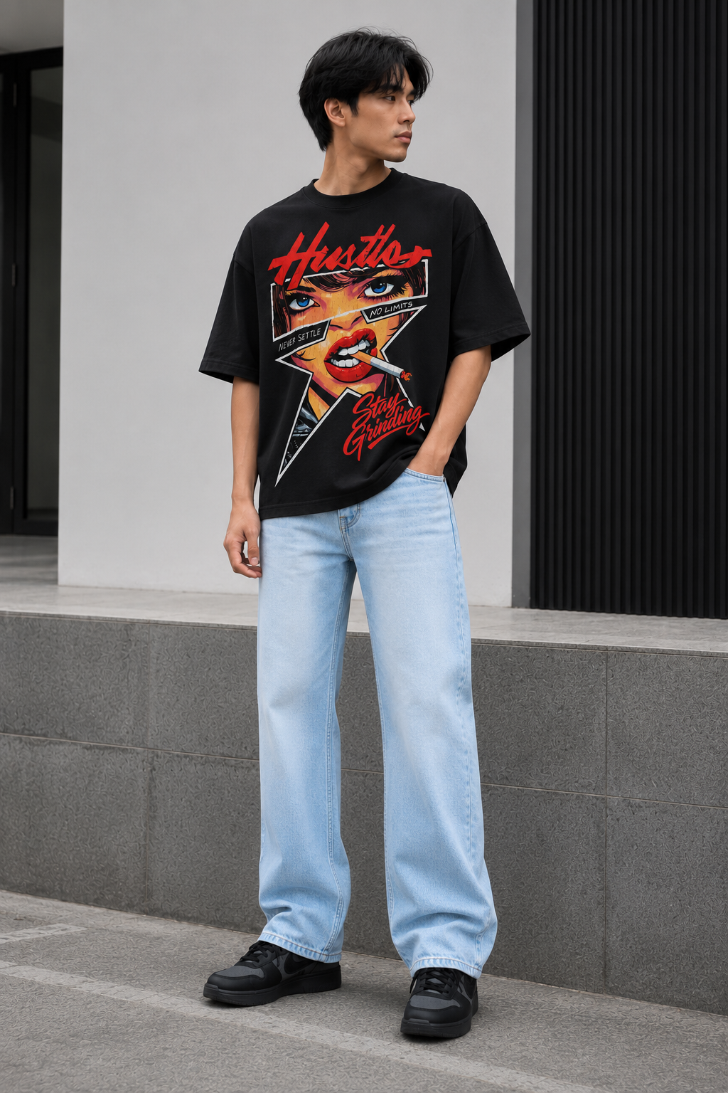 Levi's Ice Blue Baggy Denim Jeans by Sinful Act