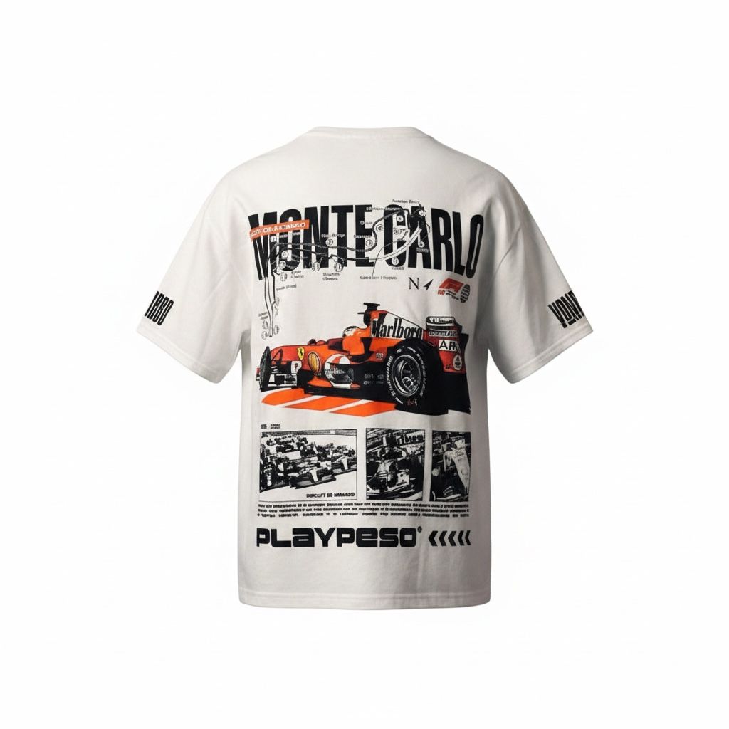 Monte Carlo Racing Graphic Oversized Tee - Vanguard Clothing