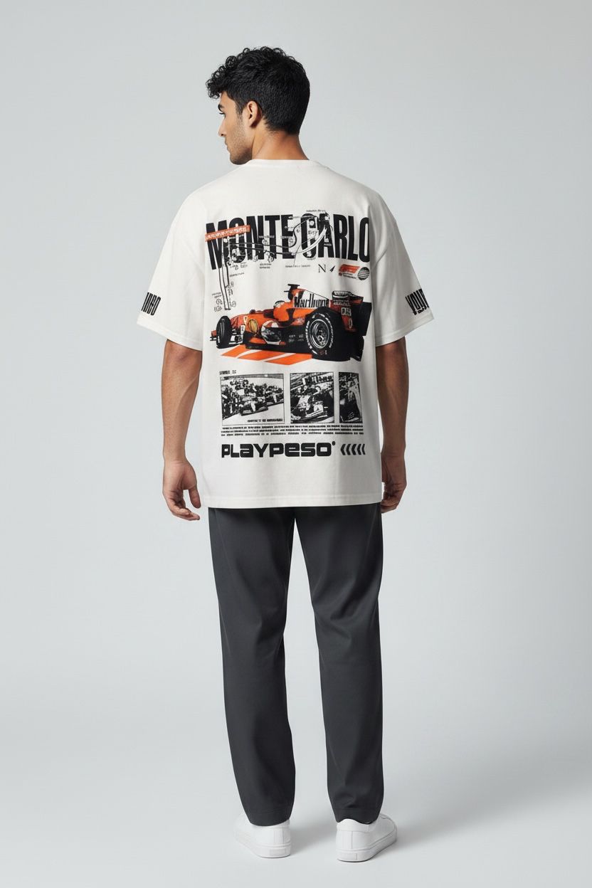 Monte Carlo Racing Graphic Oversized Tee - Vanguard Clothing